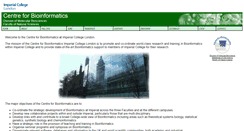 Desktop Screenshot of bioinformatics.imperial.ac.uk